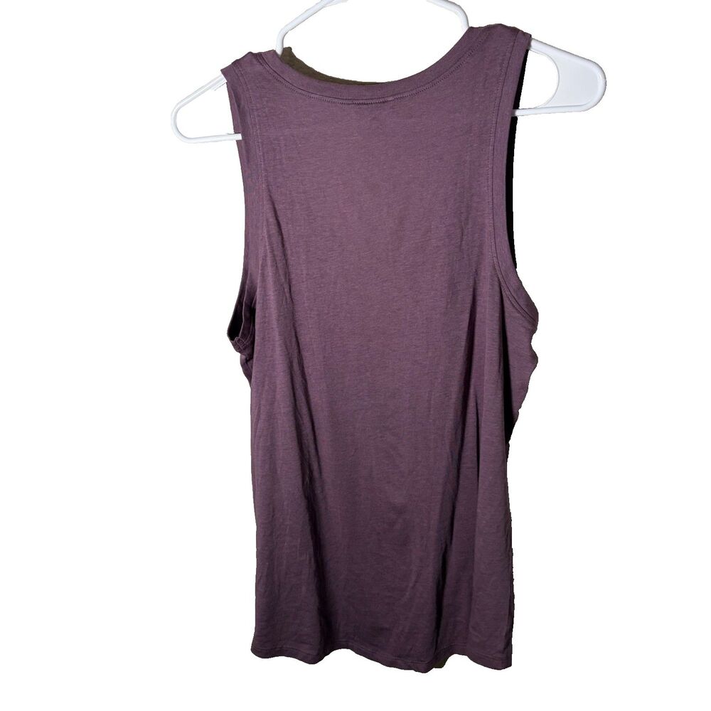 Express Tank Top Women's Small Purple Sleeveless Round Neck Pocket Shirt - Picture 2 of 9